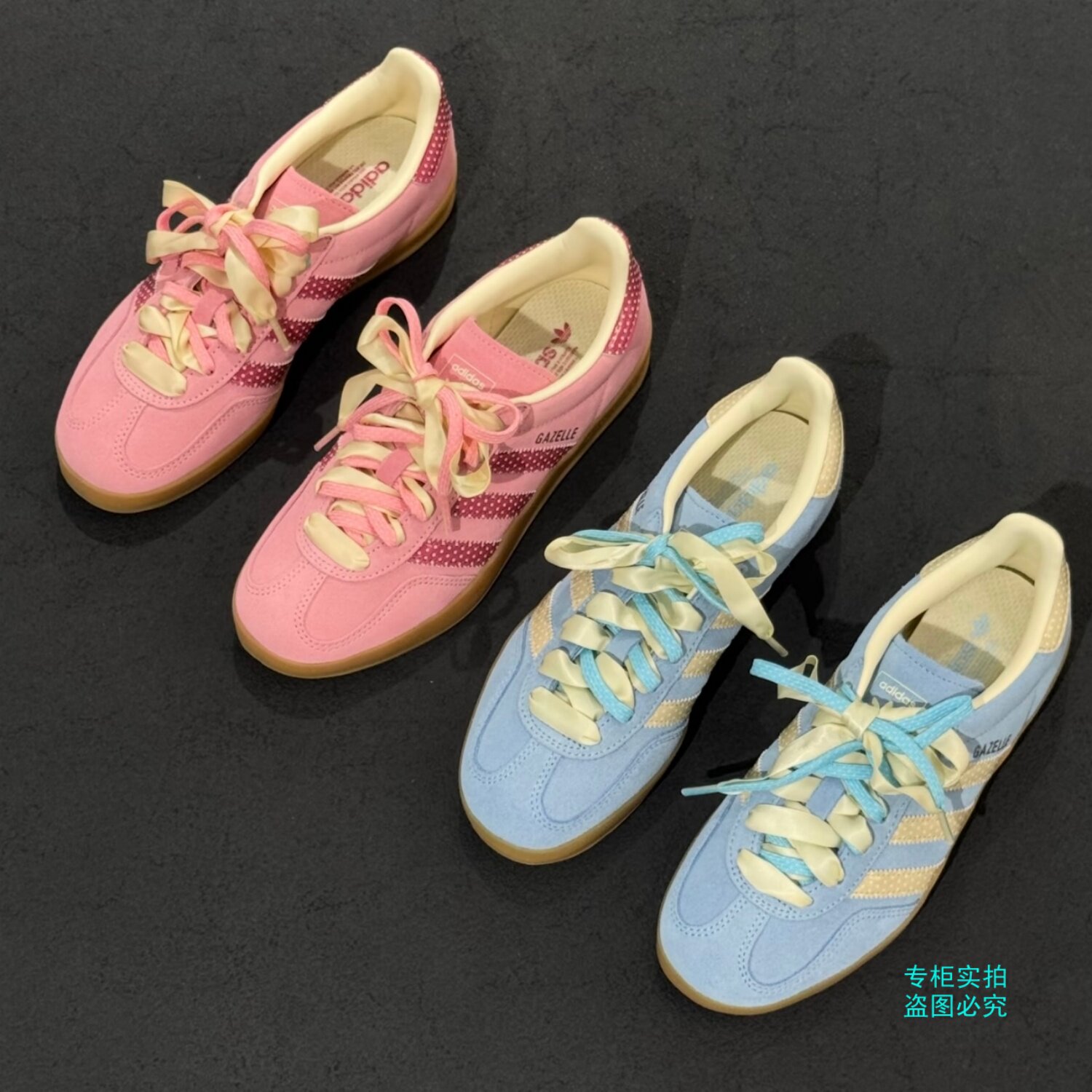 Adidas三叶草26年夏季女款Gazelle运动鞋德训T头鞋LB5510 LB5511图片