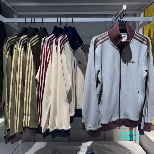 Adidas阿迪达斯三叶草 新款华夫格运动外套 KY5770 KY5769 KZ2914
