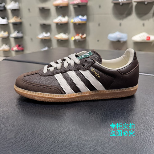 阿迪达斯Samba三叶草复古的训鞋