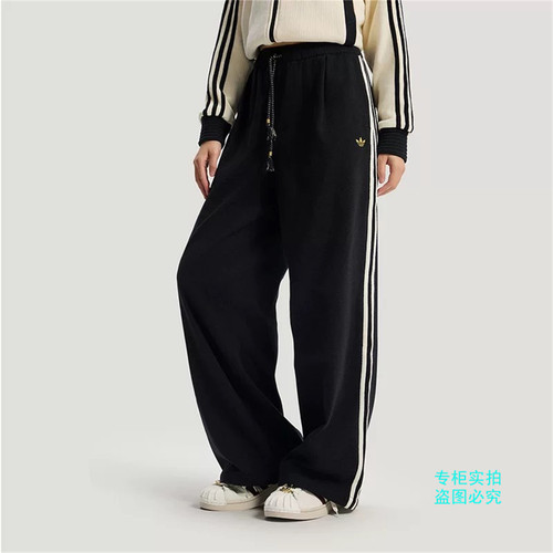 Adidas阿迪达斯三叶草马年新年款女子运动束脚长裤 KT3138 KT3139