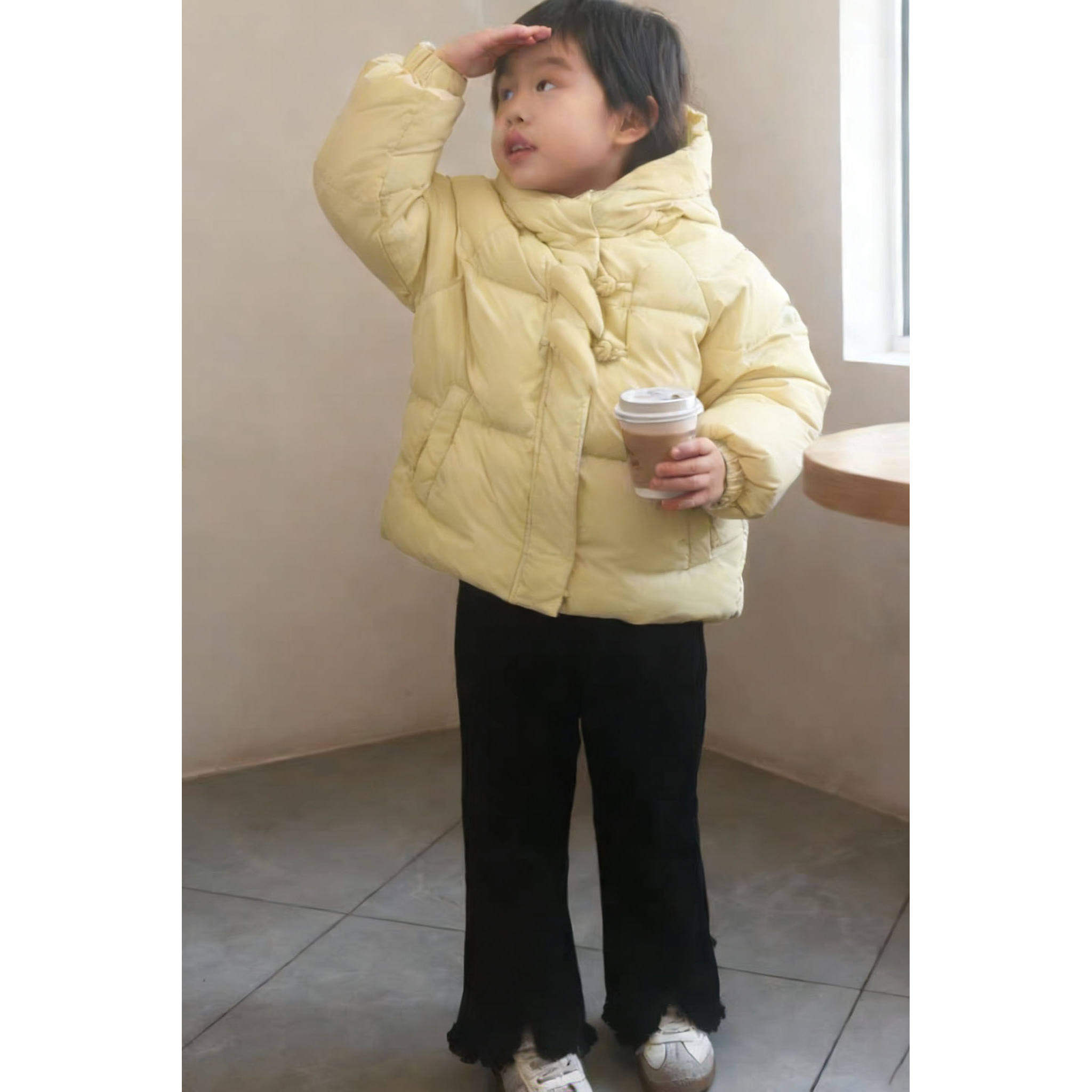 儿童羽绒服外套2025冬装新款女童加厚保暖白鸭绒面包服亮色羽绒服