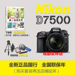 105 140镜头套机 旅游可配18 尼康D7500单反中高端相机高清数码