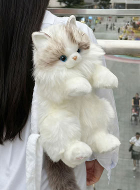 仿真三花猫猫毛绒背包玩偶布偶猫咪玩具公仔送女朋友儿童生日礼物