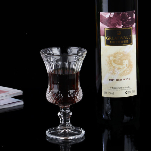 特价促销 古典杯 无铅钻石高脚杯红酒杯 有礼盒活动专用110ml