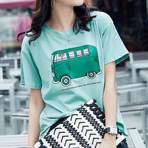 夏新款圆领短袖宽松T恤