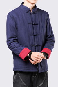 9063^风冬装棉衣男盘扣中式唐装棉袄外套复古男装衣服汉服图片