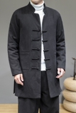 20258^风棉衣中长款复古男装盘扣外套棉服潮，男装棉衣，钱塘777(原3023)