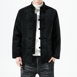 0988^风羽绒服男条绒立领中式加厚保暖冬季外套，男装羽绒服，钱塘777(原3023)