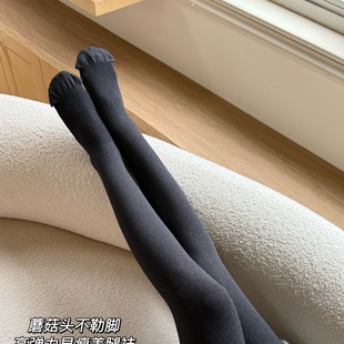 袜微压棉加绒厚款 图米美腿不勒脚显瘦连裤 打底袜冬 蘑菇头800D