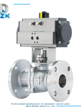 气动不锈钢法兰球阀 气动球阀 不锈钢球阀Q641F-16P DN15 DN20