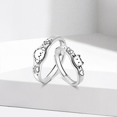 女款 时尚 萌趣宠物系列情侣戒指森系清新创意学生对戒饰品创意男款