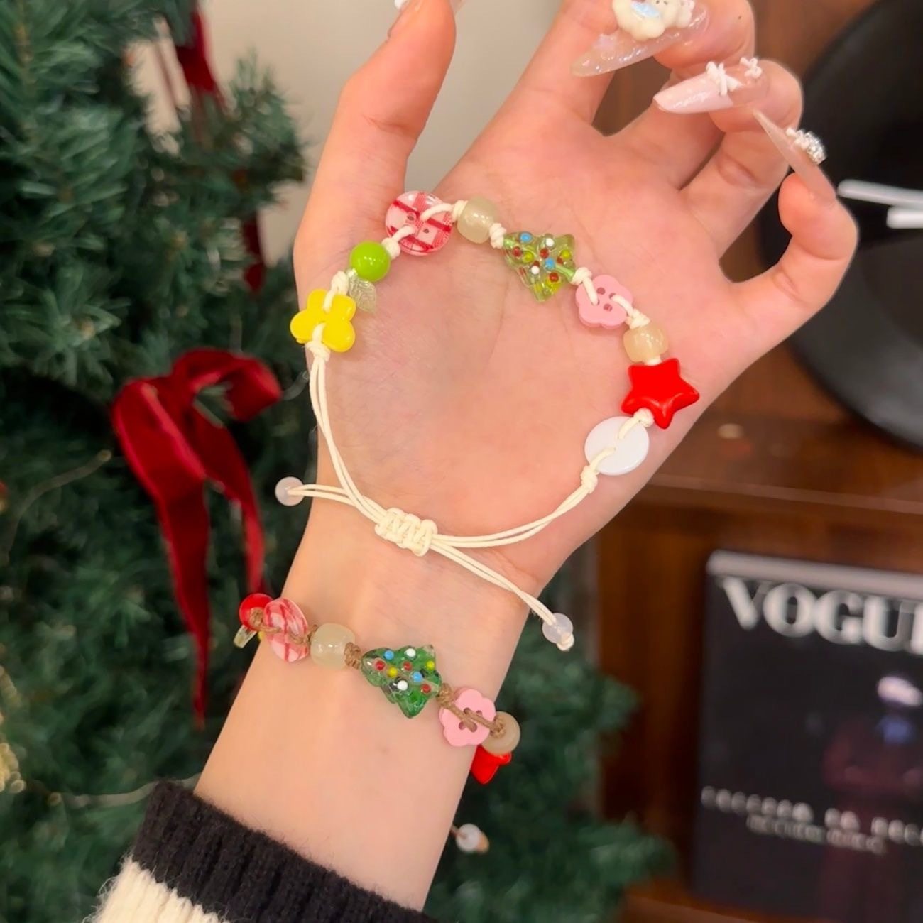 圣诞平安夜手链甜美苹果星星编织手绳小众可爱风高颜值情侣闺蜜,饰品/流行首饰/时尚饰品新,手链,淘宝优惠券,粉丝福利购,淘宝优惠卷