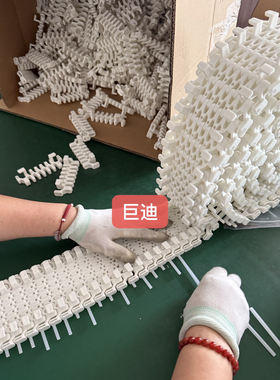 DM7100-DK-W108.8带限位网带定宽108.8mm POM或PP材质 转弯网带