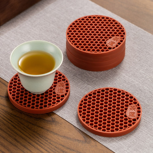 唐也硅胶茶杯垫加厚防烫