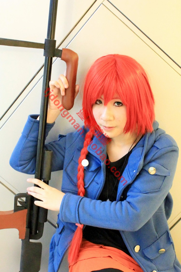 黑之契约者 苏芳(蓝色) cosplay服装 承接各种动漫服装定制