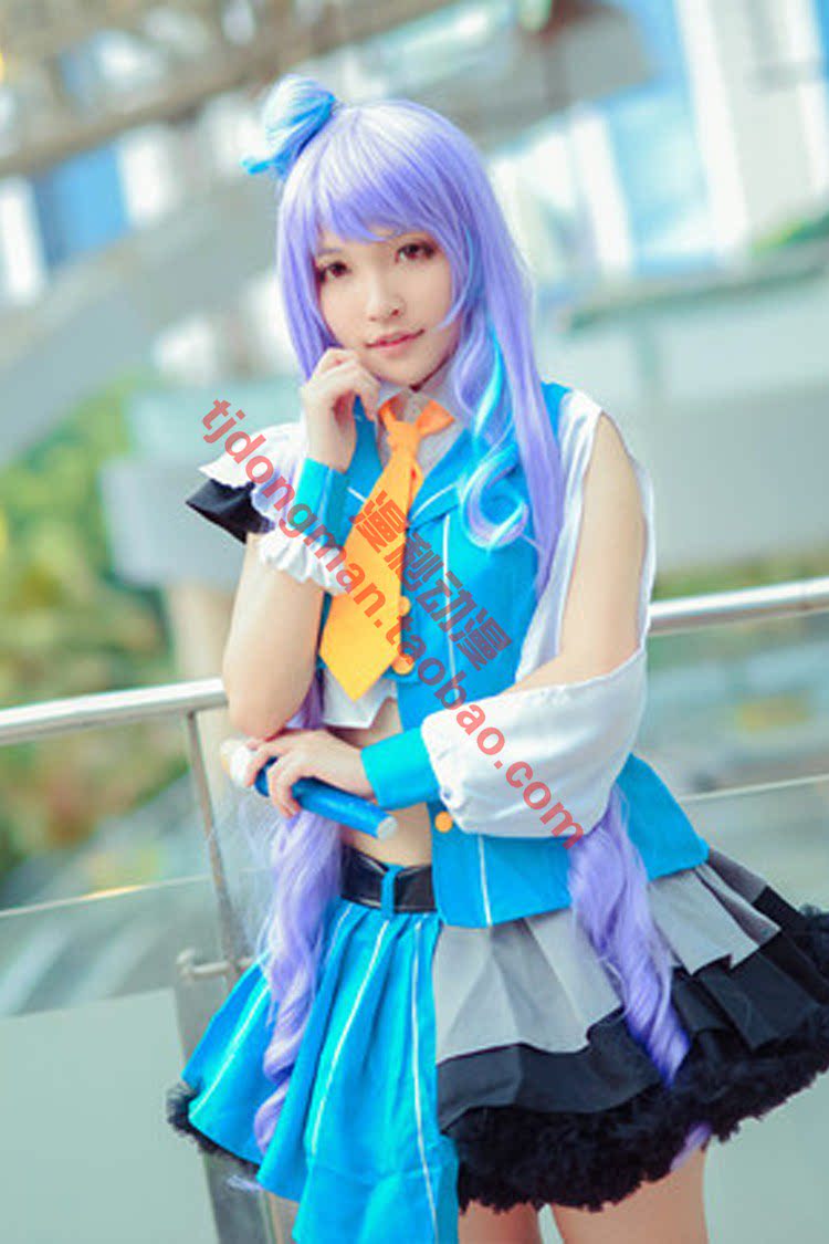 超时空要塞Δ 美云吉努梅尔 blau blume cosplay动漫服装假发定制