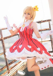 魔卡少女樱 木之本樱 透明牌篇OP2 玫瑰之心 cosplay动漫服装定制