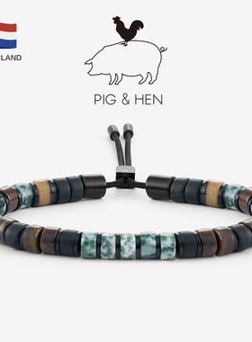 pig hen手链手绳男手环船绳潮牌情侣手链潮流ins小众设计调节虎眼