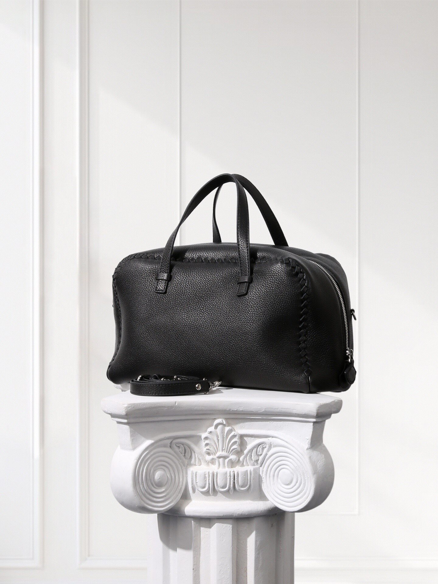 羊皮鹿纹复古小众高感贝壳镂空男包韩版时尚手提单肩包简约腋下包