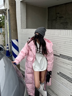 2026冬新款90白鸭绒面包情侣口袋羽绒服保暖外套