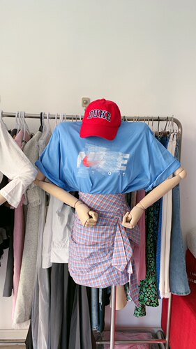 清仓2026夏新款韩国东大门X2高腰格子荷叶边设计感包臀短裙半裙