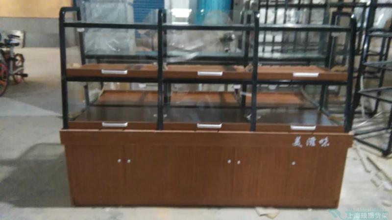 铁艺面包中岛柜蛋糕模型展示柜蛋糕面包货架抽屉式/敞开式高边柜