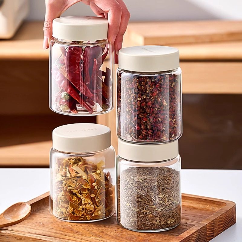 厨房香料分装收纳盒玻璃调料罐干调料密封罐家用花椒辣椒罐调料盒,厨房/烹饪用具,密封罐,淘宝优惠券,粉丝福利购,淘宝优惠卷