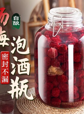 泡酒玻璃瓶密封罐杨梅酒专用酒坛容器青梅果酒瓶酿酒罐空瓶存酒桶