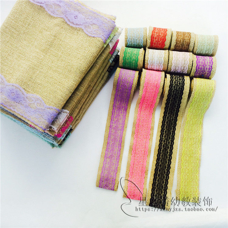 幼儿园环境创设材料 diy手工制作亚布料麻包边蕾丝带花边布条在类目 居家布艺, 缝纫DIY材料、工具及成品, 缝纫DIY配件/辅料/配饰, 丝带/绸带/布带中 - 来自Buy2taobao.com提供专业的淘宝代购服务