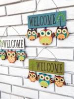 Creative Fresh Owl приветствует в списке в отделении дома квартир отель отель кафе, украшение стены, детский подарок