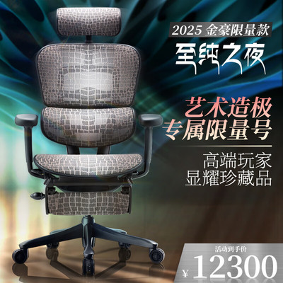 Ergonor保友至纯之夜 人体工学椅 奢华老板椅电脑椅办公椅