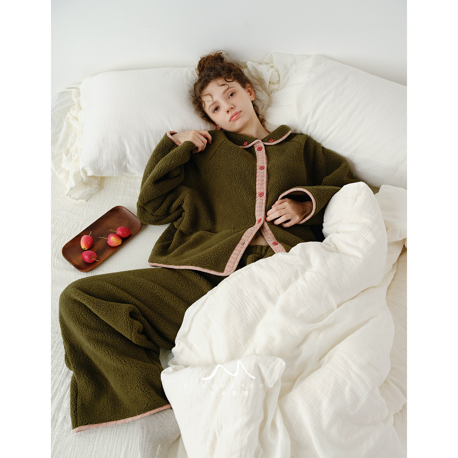 苔藓秘境·碎花包边双面摇粒绒秋冬加厚保暖绒家居服套装女可外穿,女士内衣/男士内衣/家居服,睡衣/家居服套装,淘宝优惠券,粉丝福利购,淘宝优惠卷