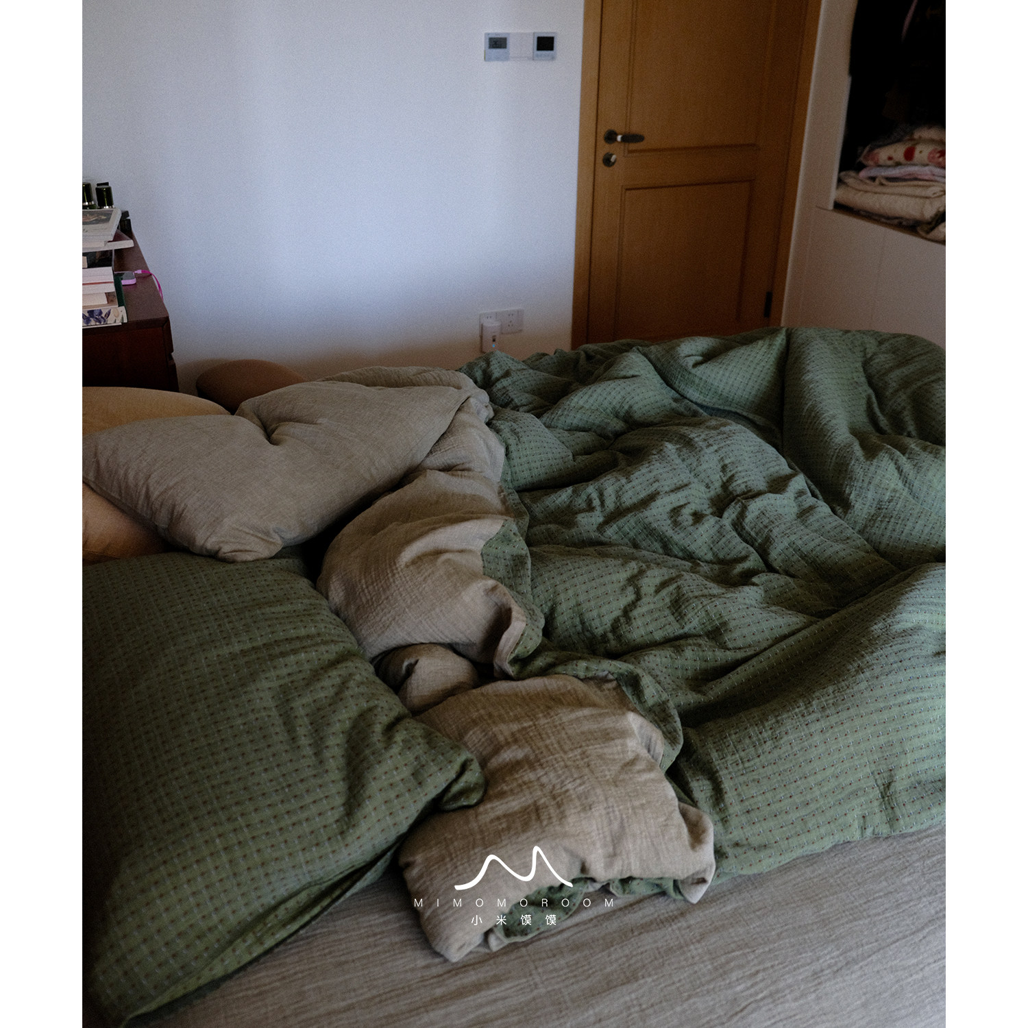 绿野星点 纯棉双层纱治愈复古风春季四五件套卧室床单被套床笠新