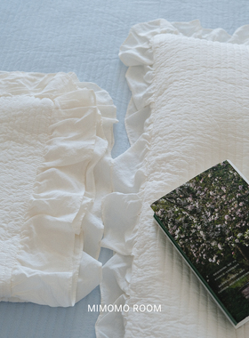 夏季凉爽莱赛尔天丝床盖ins风简约高端纯色床单花边枕套单件床罩