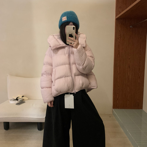 FBKY-冬上新Z0002花朵帽连帽拉链保暖羽绒服外套z0002