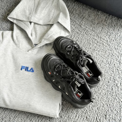 斐乐Fila豌豆鞋女鞋时尚休闲百搭舒适厚底运动耐磨减震面包老爹鞋