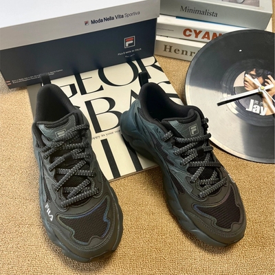 FILA斐乐 蕨草2s 男女鞋运动休闲百搭舒适耐磨透气轻便低帮老爹鞋