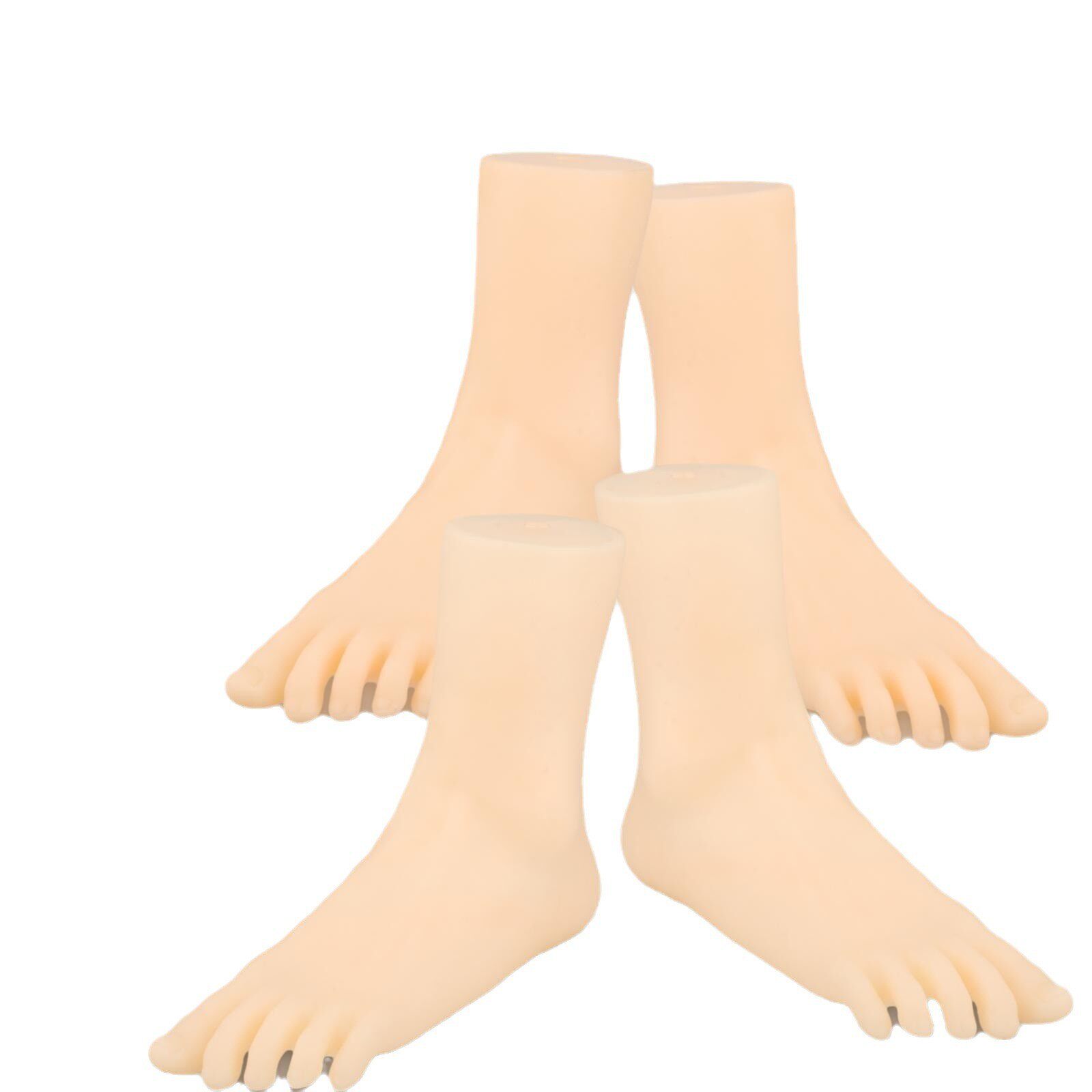 女脚模型软体仿真女脚模道具展示女假脚模型塑料女脚袜子模特脚