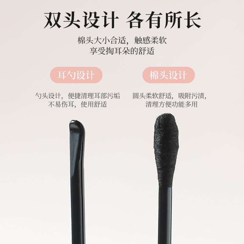 双头棉签掏耳好物婴儿掏耳一次性无菌家用化妆消毒清洁盒装