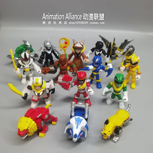 正版散货 恐龙战队人偶 关节可动公仔手办玩具 超凡战队桌面摆件