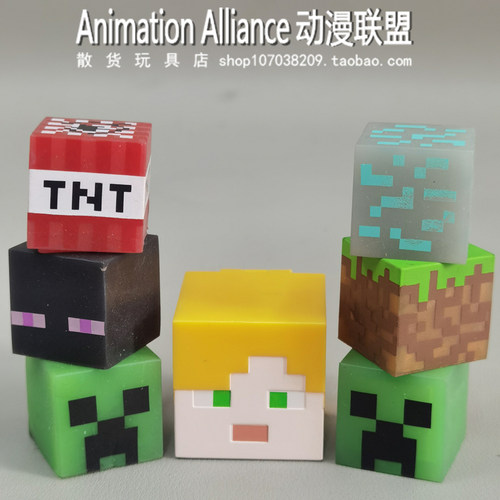 橡胶材质我的世界周边玩具