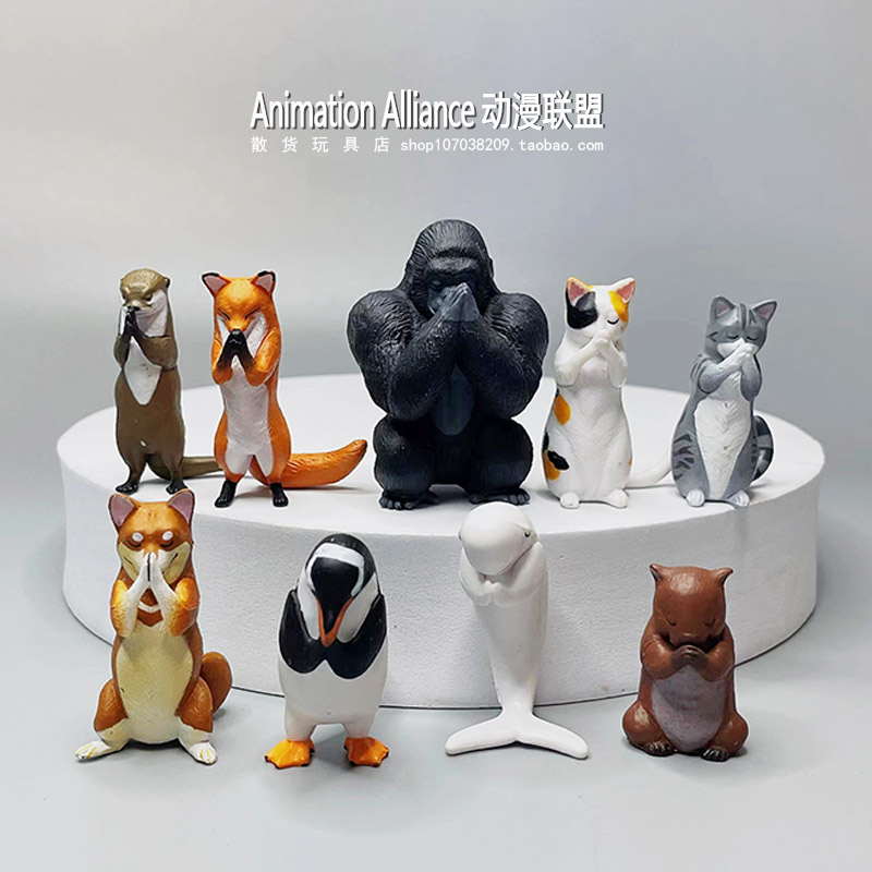 动物扭蛋公仔模型微摆件