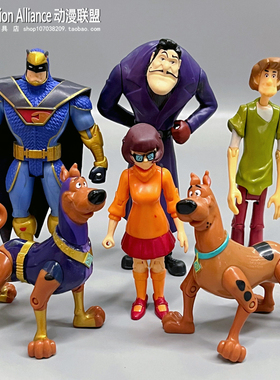 正版散货 新款动漫Scoob史酷比超级无敌机械狗 人偶可动模型摆件