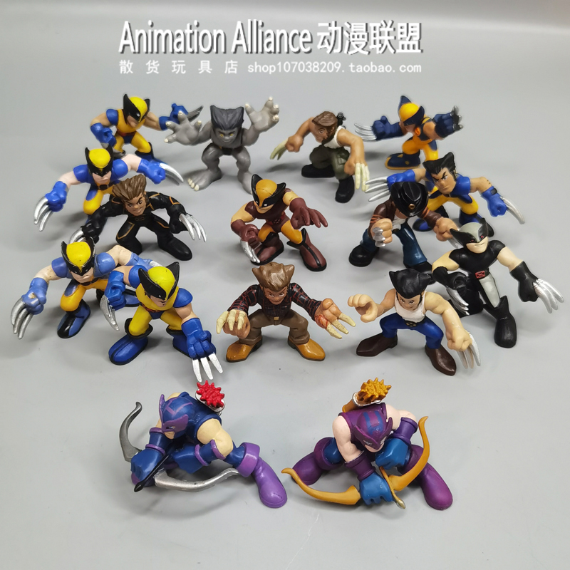 Q版金刚狼关节可动桌面摆件