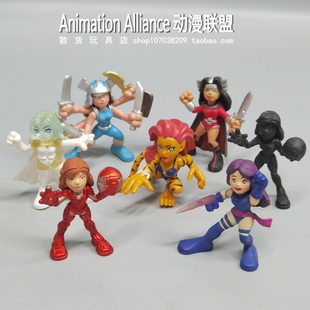 正版散货 Q版漫威英雄人偶公仔 超级英雄小队 X战警玩具桌面摆件