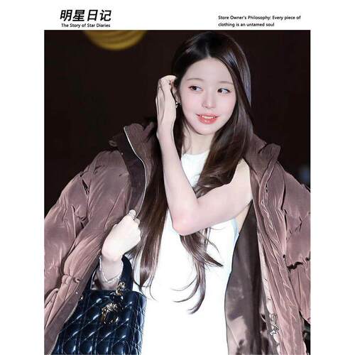2026张元英同款羽绒服女冬季宽松慵懒风加厚保暖韩系面包服外套20