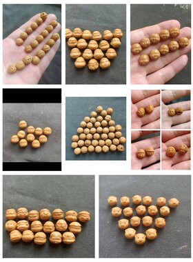 雕刻猴头核桃机器猫文玩