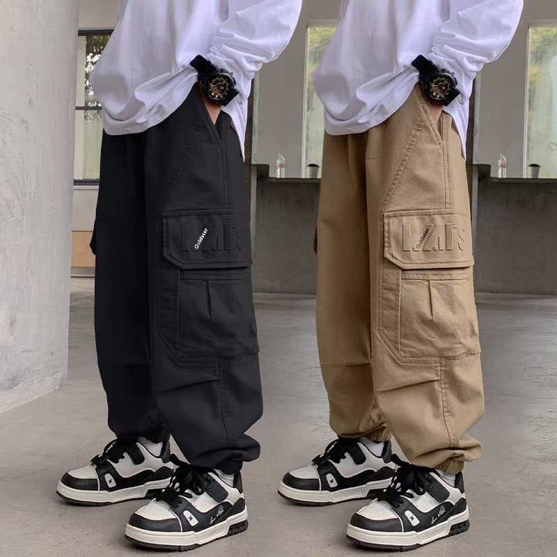 男童春秋款裤子大童工装裤2026新款男孩春季痞帅休闲裤儿童春装潮