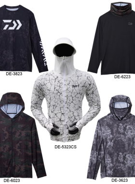 达亿瓦23春夏DE-3623/3823/6023/6223/5323长袖防晒外套面罩连帽