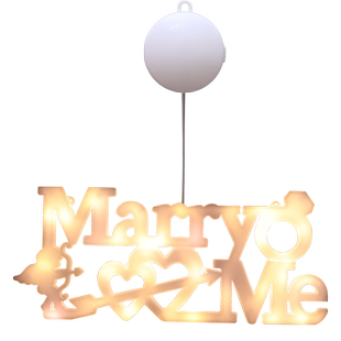 发光marryme字母灯牌嫁给我情人节室内求婚表白浪漫氛围布置道具